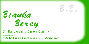 bianka berey business card